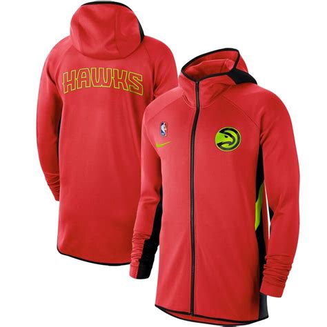 Men's Atlanta Hawks Nike Red Authentic Showtime Therma Flex 